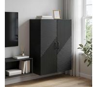 vidaXL Mobiletto a muro Nero 66 x 34,5 x 90 cm Legno ingegnerizzato