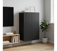 vidaXL Mobiletto a muro Nero 66 x 34,5 x 92 cm Legno ingegnerizzato