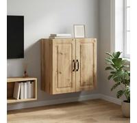 vidaXL Mobiletto a muro Rovere Artigianale 59 x 31 x 60 cm