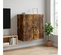 vidaXL Mobiletto a muro Rovere Fumo 59 x 31 x 60 cm