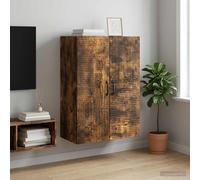 vidaXL Mobiletto a muro Rovere Fumo 66 x 34,5 x 90 cm