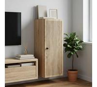 vidaXL Mobiletto a muro Rovere Sonoma 33 x 34,5 x 90 cm