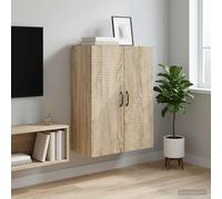 vidaXL Mobiletto a muro Rovere Sonoma 66 x 34,5 x 90 cm