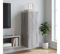 vidaXL Wandkast Grijs Sonoma 33 x 34,5 x 94 cm Bewerkt hout