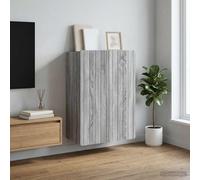 vidaXL Wandkast Grijs Sonoma 66 x 34,5 x 92 cm Bewerkt hout