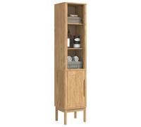 vidaXL Mobiletto bagno alto FLORO Marrone cerato 35 x 30 x 160 cm