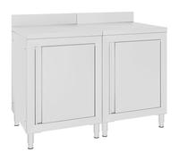 vidaXL Mobiletto con Piano di Lavoro 120x60x96 cm in Acciaio Inox