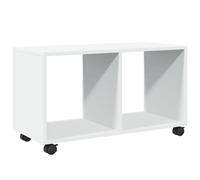 vidaXL Mobiletto con Ruote Bianco 72x33x42,5 cm in Truciolato, armadietto a rotelle, Mobile con Ruote, mobiletto con Ruote, mobiletto a rotelle