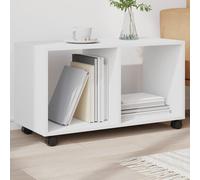 vidaXL Mobiletto con Ruote Bianco 72x33x42,5 cm in Truciolato, armadietto a rotelle, Mobile con Ruote, mobiletto con Ruote, mobiletto a rotelle