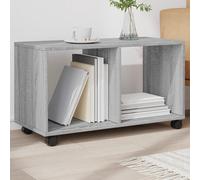 vidaXL Mobiletto con Ruote Grigio Sonoma 72x33x42,5 cm in Truciolato