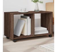 vidaXL Mobiletto con Ruote Rovere Marrone 72x33x42,5 cm in Truciolato