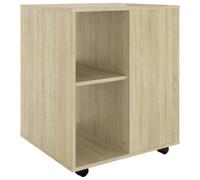 vidaXL Mobiletto con Ruote Rovere Sonoma 60x53x72 cm Legno Multistrato