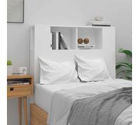 vidaXL Mobiletto con testiera bianco 100x18,5x102,5 cm