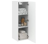 vidaXL Mobiletto da Bagno a Muro Bianco 33 x 34,5 x 60 cm,