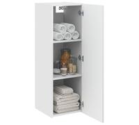 vidaXL Mobiletto da Bagno a Muro Bianco 33 x 34,5 x 60 cm,