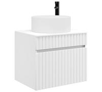 vidaXL Mobiletto da Bagno a Muro Bianco 59 x 44,5 x 50 cm,