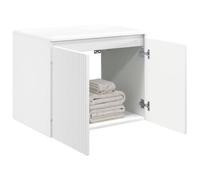 vidaXL Mobiletto da Bagno a Muro Bianco 62,5 x 44,5 x 50 cm,