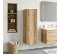vidaXL Mobiletto da Bagno a Muro Rovere Artigianale 33 x 34,5 x 100 cm