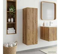 vidaXL Mobiletto da Bagno a Muro Rovere Artigianale 33 x 34,5 x 60 cm