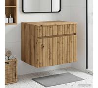 vidaXL Mobiletto da Bagno a Muro Rovere Artigianale 59 x 44,5 x 50 cm