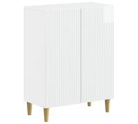 vidaXL Mobiletto da Bagno ARNHEM Bianco Lucido 59,5 x 31 x 80 cm