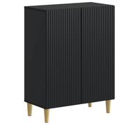 vidaXL Mobiletto da Bagno ARNHEM Nero 59,5 x 31 x 80 cm