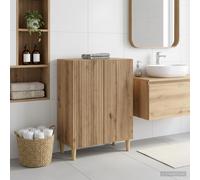 vidaXL Mobiletto da Bagno ARNHEM Rovere Artigianale 59,5 x 31 x 80 cm
