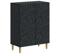 vidaXL Mobiletto da Bagno DELFT Nero 59,5 x 31 x 80 cm