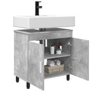 vidaXL Mobiletto da bagno Grigio Cemento 60 x 35 x 60 cm,