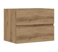 vidaXL Mobiletto da Bagno Rovere Artigianale 60x38,5x45 cm Truciolato, Mobile lavandino da Bagno, Mobile lavabo, Mobile da Bagno in Legno