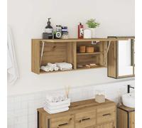 vidaXL Mobiletto da Bagno Rovere Artigianale 8100x25x40 cm Truciolato