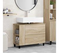 vidaXL Mobiletto da bagno Rovere Sonoma 80 x 35 x 60 cm