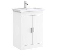 vidaXL Mobiletto da Bagno Sotto Lavabo Bianco 78,5 x 37,5 x 81 cm,