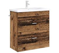 vidaXL Mobiletto da Bagno Sotto Lavabo Legno antico,