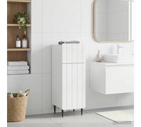 vidaXL Mobiletto da Bagno ZWOLLE Bianco Lucido 30 x 31 x 79,5 cm