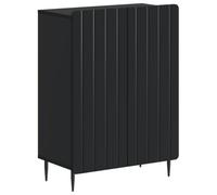 vidaXL Mobiletto da Bagno ZWOLLE Nero 59,5 x 31 x 79,5 cm