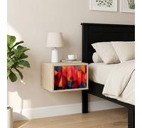 vidaXL Mobiletto da comodino a parete HEESCH Rovere Sonoma