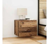 vidaXL Mobiletto da comodino a parete Legno vecchio 50 x 39 x 41 cm