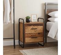 vidaXL Mobiletto da Letto Appeso Legno antico 40 x 30 x 50 cm