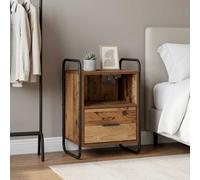 vidaXL Mobiletto da Letto Appeso Legno antico 40 x 30 x 60 cm