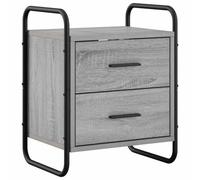 vidaXL Mobiletto da Letto Appeso Sonoma grigio 40 x 30 x 50 cm
