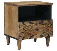 vidaXL Mobiletto da Letto con cassetto Marrone 40 x 33 x 46 cm