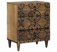 vidaXL Mobiletto da Letto con cassetto Marrone 50 x 33 x 60 cm