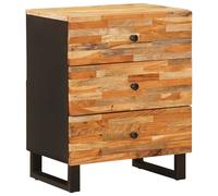 vidaXL Mobiletto da Letto con cassetto Marrone 50 x 33 x 62 cm