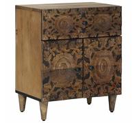 vidaXL Mobiletto da Letto Marrone 50 x 33 x 60 cm