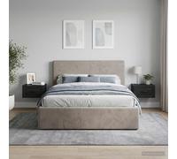 vidaXL Mobiletto da notte a muro 2 pcs Nero 34,5 x 33 x 20 cm, Comodino elegante, tavolino compatto, arredo moderno, storage funzionale, tocco minimalista per la camera