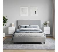 vidaXL Mobiletto da notte a muro 2 pz Bianco 34,5 x 33 x 40 cm