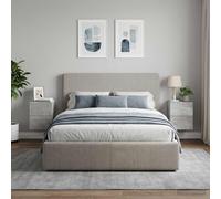 vidaXL Wandbeugel Bedkast 2 st Betongrijs 34,5 x 33 x 40 cm