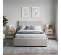 vidaXL Mobiletto da notte a muro 2 pz Rovere Artigianale