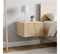 vidaXL Mobiletto da notte a muro 2 pz Rovere Sonoma 33 x 34,5 x 20 cm